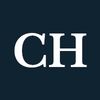 The initials CH against a black background.