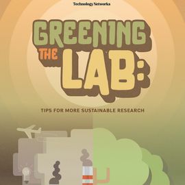 Infographic snippet highlighting sustainable lab practices with tips on water conservation and environmental impact. 