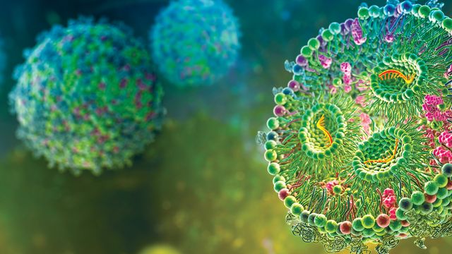 Cell Membrane and Molecules, 3d rendering