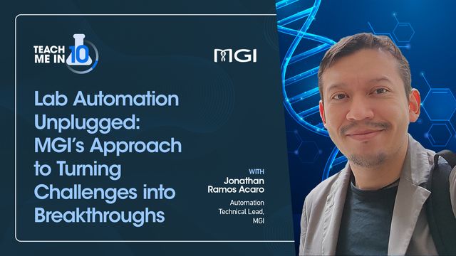 Teach Me in 10 Thumbnail showing Jonathan Ramos Acaro, Automation Technical Lead at MGI