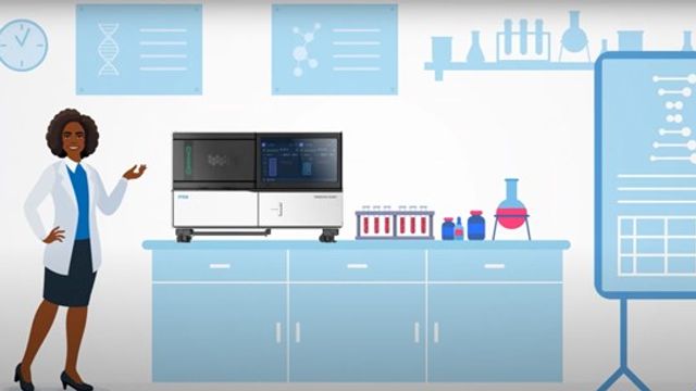 Custom Content Image from HIV video - Character in a lab
