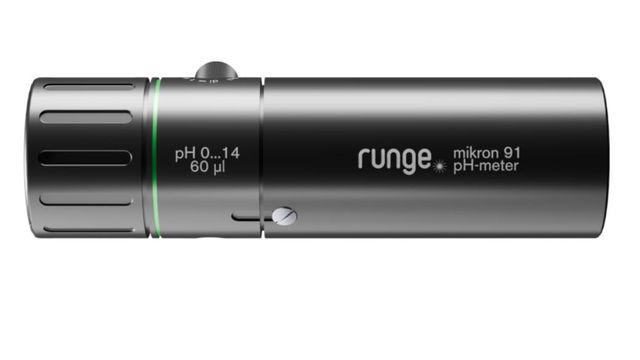 Runge Mikron 91 pH-meter probe designed for precise pH measurements in small volumes.