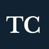 Capital T and C on a navy background.