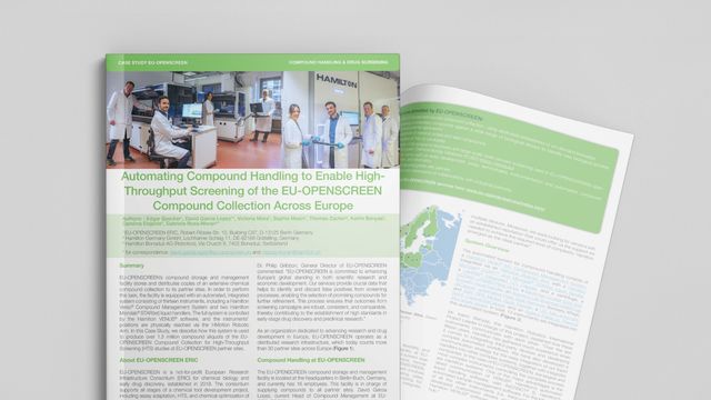 High-throughput screening of the compound collection across europe
